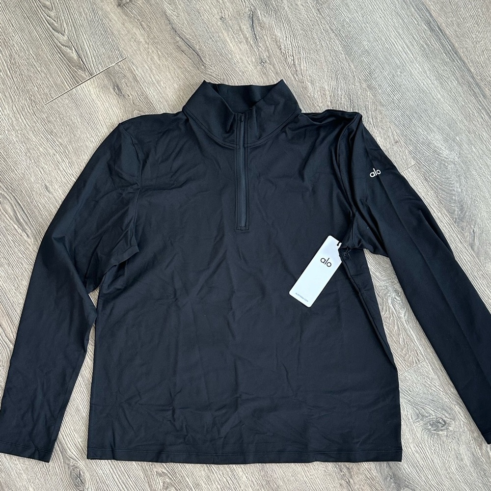 Alo Conquer 1/4 Zip Reform Long Sleeve, size: L, NWT